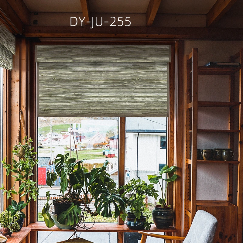 Deyi умные электрические детские домашние животные безопасные моторизованные натуральные тканые деревянные kenaf римские жалюзи умные шторы