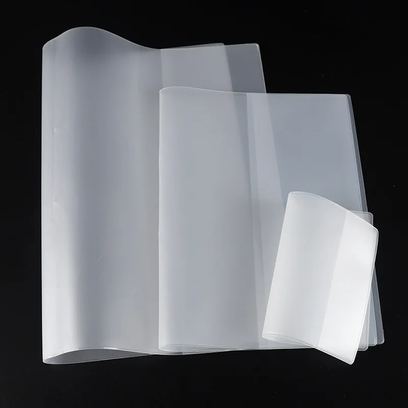 Book Cover B6 A6 A5 A4 Soft Colorful PVC Plastic Clear Waterproof OEM Logo Bulk Time Packing Color Feature Material Origin Oil