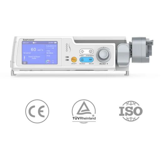 Large LCD Screen Ambulance Emergency Single Channel Syringe Pump