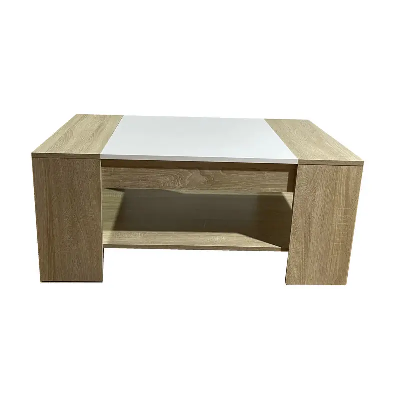 2022 new design popular two drawers  led coffee table