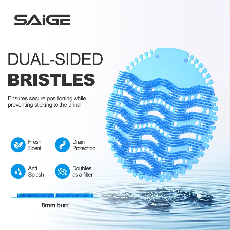 Toilet Scent Aire Urinal Deodorizer Screen Mats Long Bristle Anti Sp