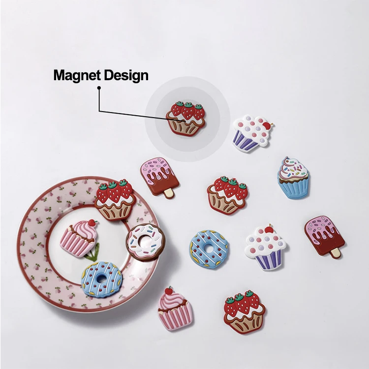 Personalized Custom Cake 3D Magnets For Fridge Souvenir Cartoon Decoration PVC Fridge Magnet Buy Online