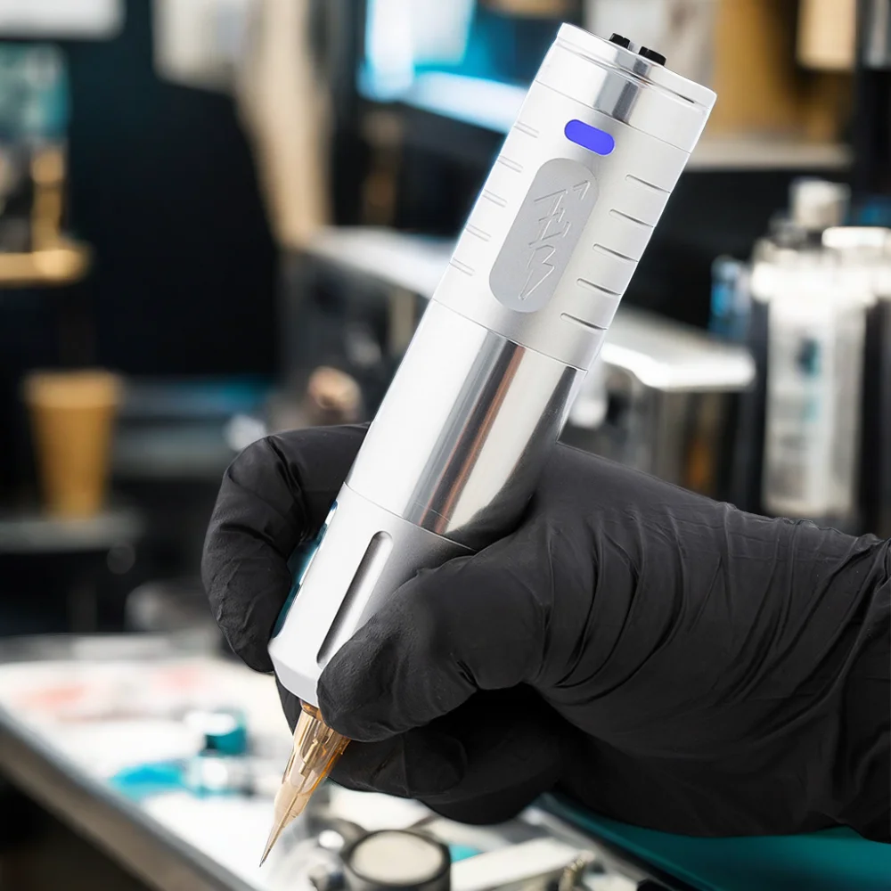 EZ tattoo EvoTech мятно-синяя Беспроводная покупка машинка для татуировки ручка с аккумулятором на 1600
