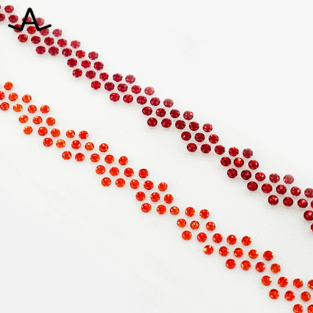 Стразы AILUN с горячей фиксацией Переводные плоской задней поверхностью кристаллы для обуви одежды шляп (1 пара)