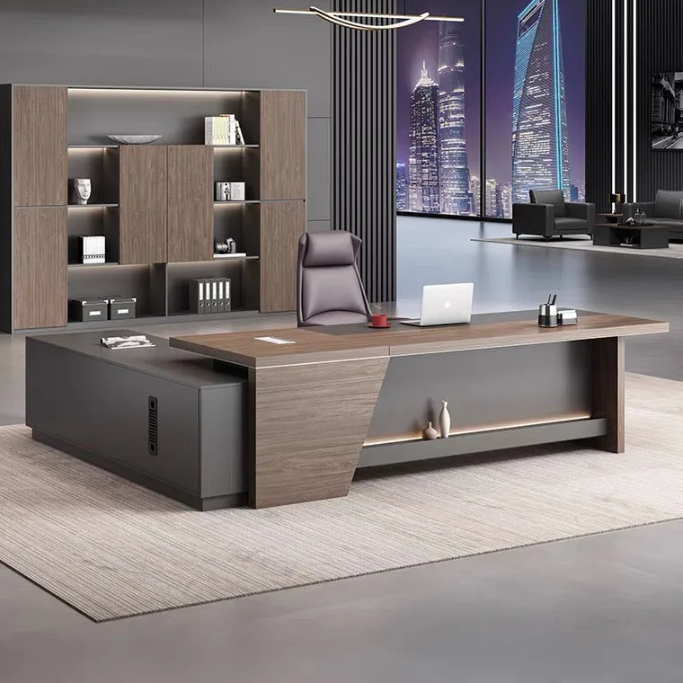 Customized desk luxury style corner shape manager executive office desk (SZ-OD709)