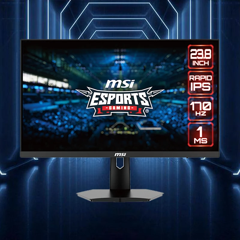 MSI G244F с выдвижной ручкой размером 24 дюйма сумка 1080p быстрая-ионным напылением 1ms 170 Гц оборудования низкая синий оптико-электронный