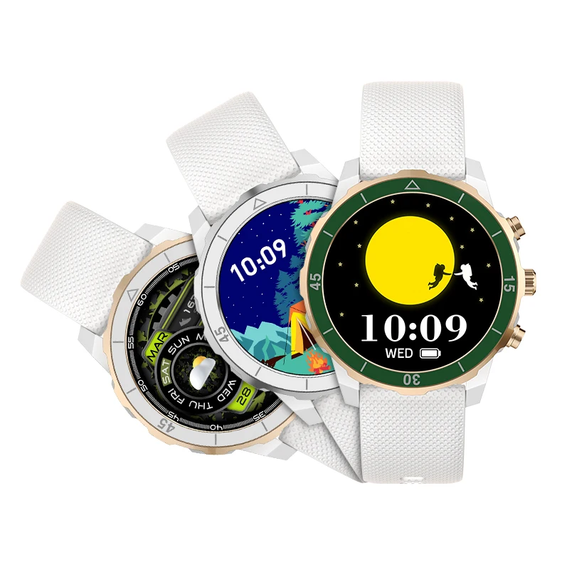 2024 V315B Smart watch 1.27Inch AMOLED Flashlight outdoor sport BT Call smartwatch for 3ATM waterproof Android smart watches