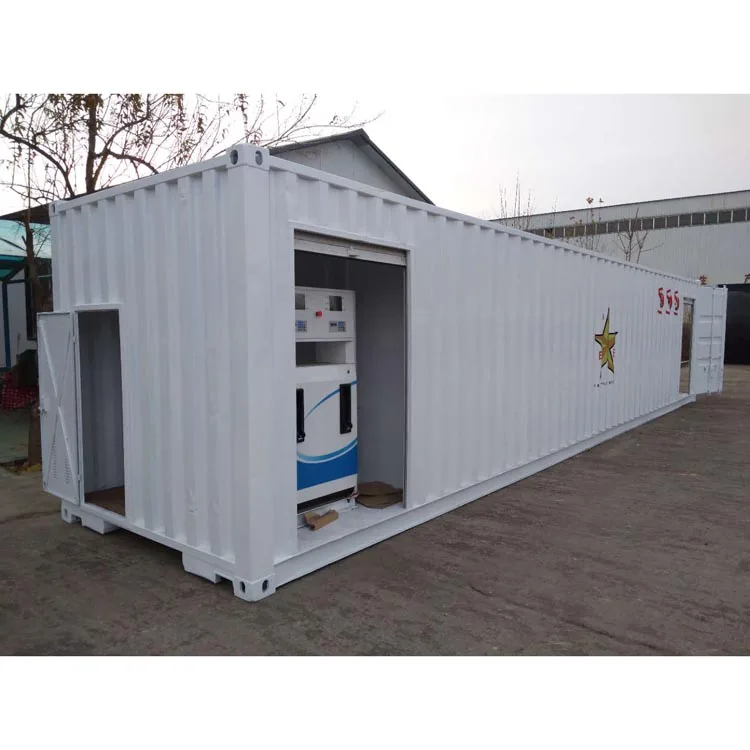 Smart 60000L mini micro mobile container portable fuel station dispenser built in tank with 20 and 40 feet