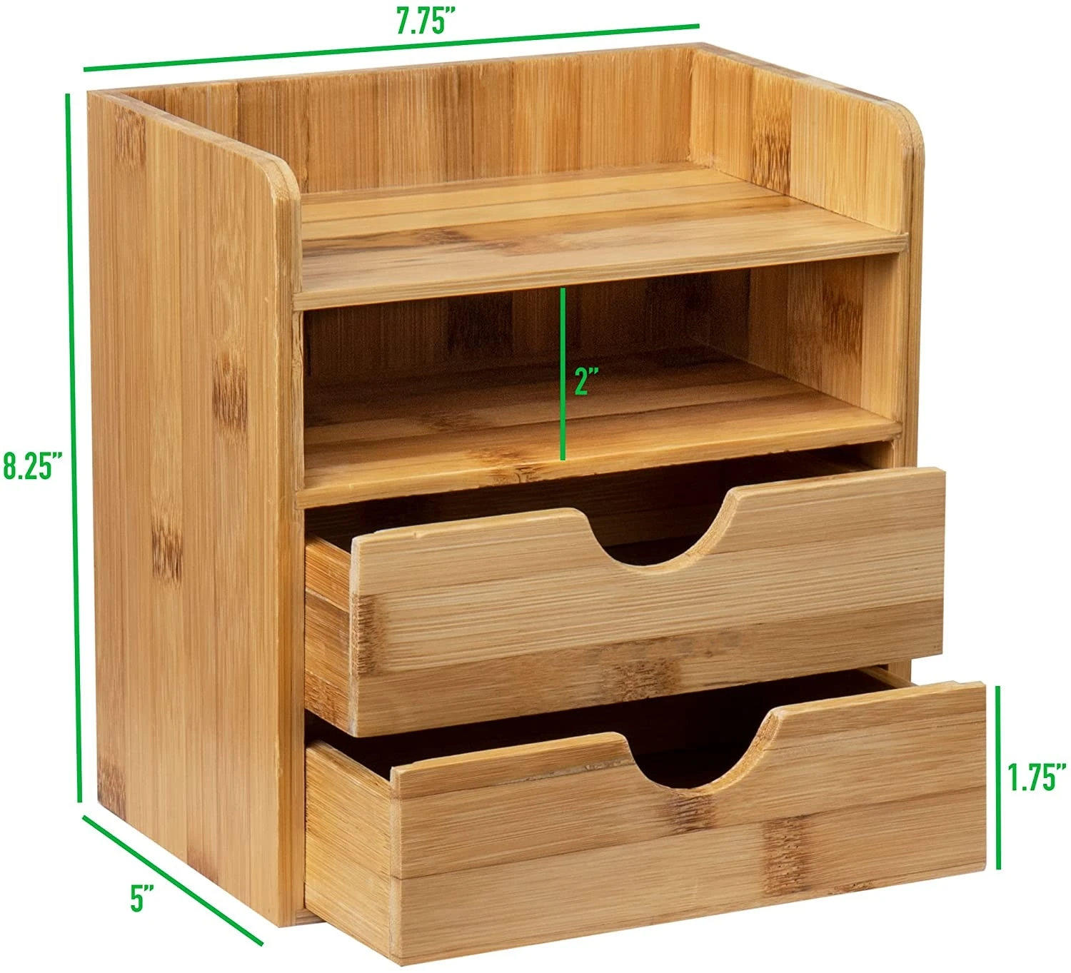 Addreen Wholesale 4-Tier Collection Storage Drawers Bamboo Office Desktop Organize