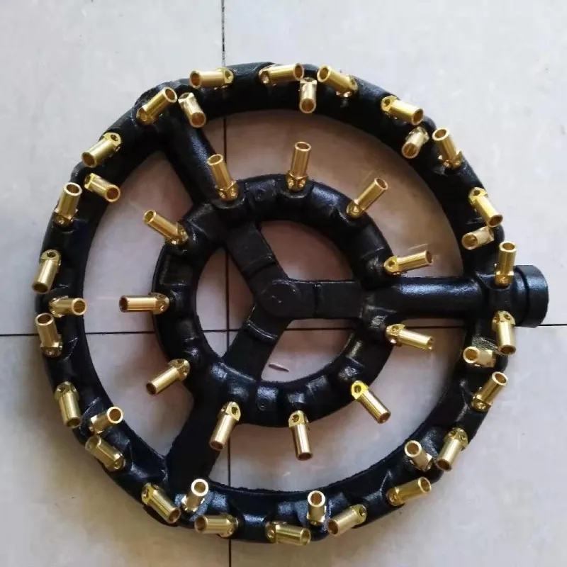 Gas Jet Burner 44 Nozzle Cast Iron Jet Burner For Commercial Chinese Wok Range