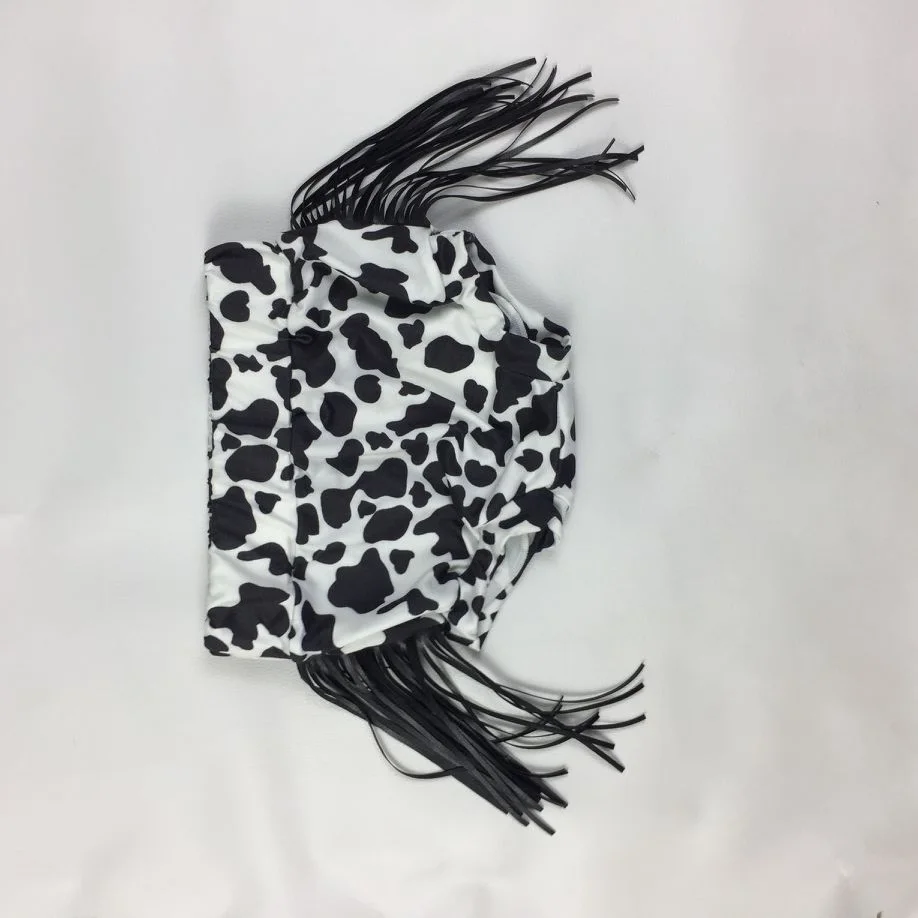 
2020 New Style Summer Cow Print Baby Fringe Bummies Kids high Waist Bummies Shorts 
