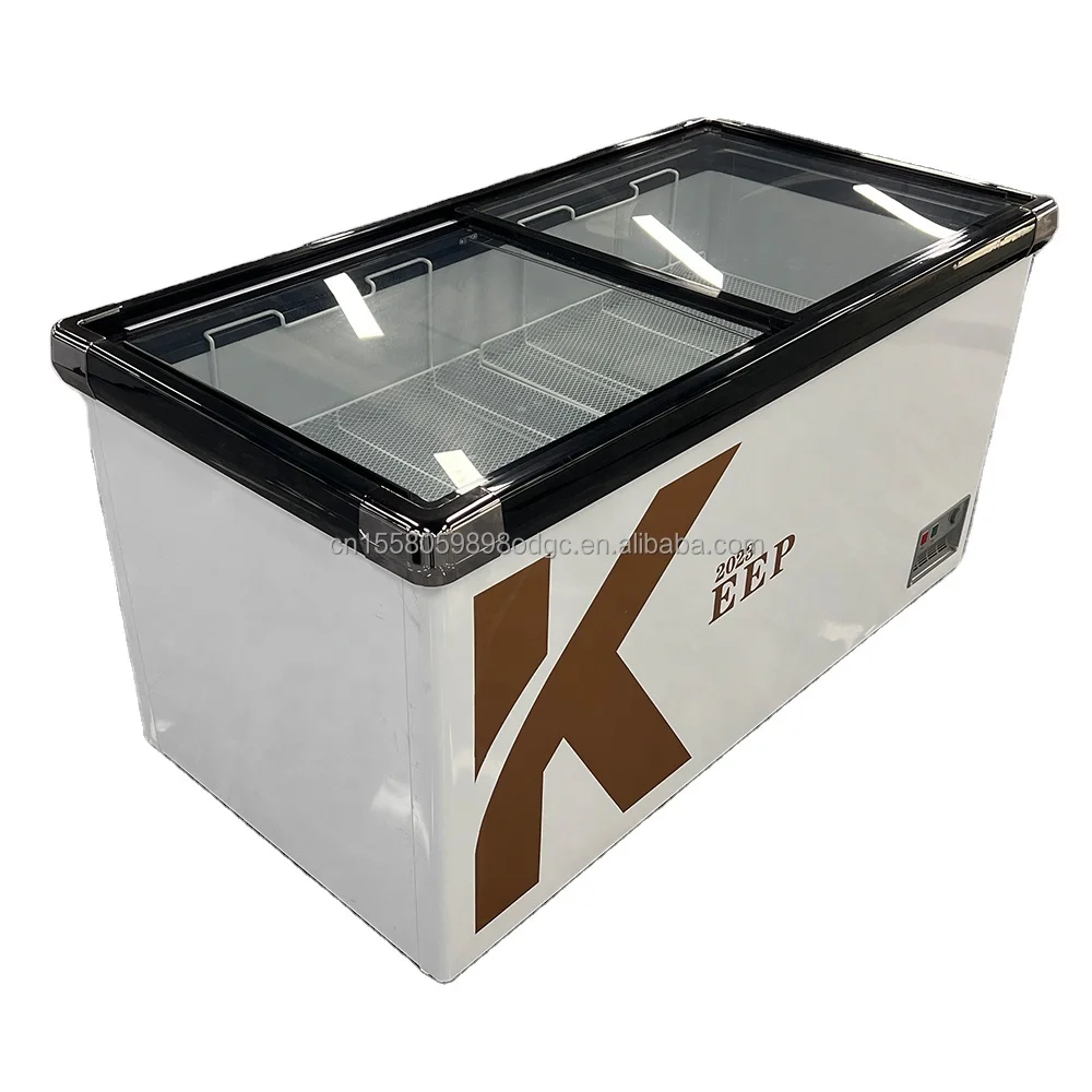 ZIBOCOOK 700L-800L мороженое эскимо мясо торт дисплей морозильные холодильники с ящиком островной морозильной камеры