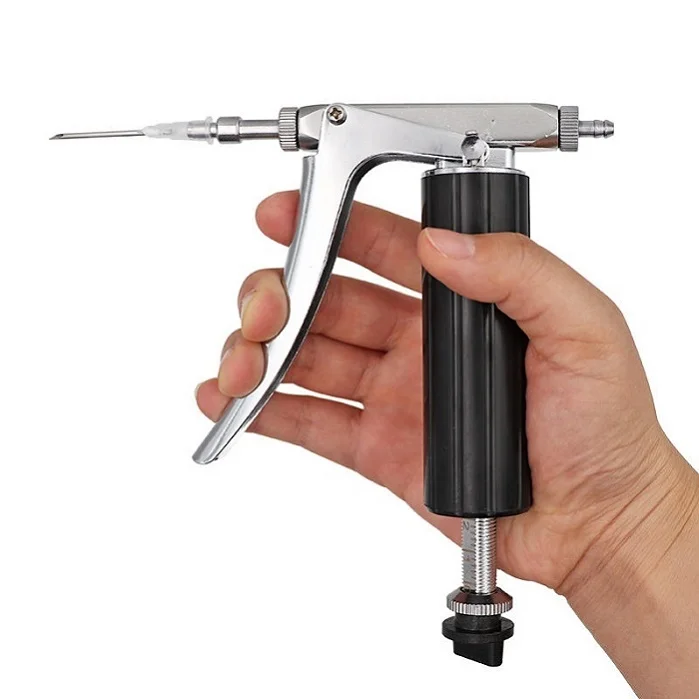 2ml Vet Continuous Syringe Veterinary Instrument Automatic 2cc Livestock Animal Vaccine Injection Injector Gun