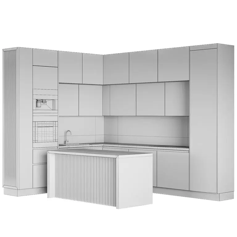 PINAI European Unit Small Furniture Whole Smart Kitchen Organizers Cabinet Set Accessories Furniture
