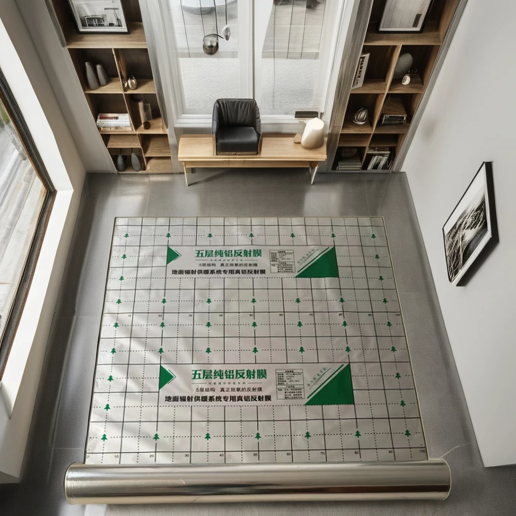 Modern Design Aluminum Insulation Reflective Foil Film for Radiant Floor Heating 50m for Hotel Water Application