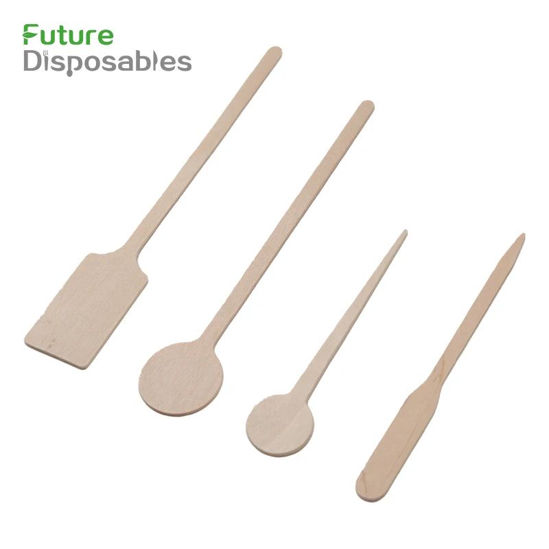 disposable solvent resist wood coffee stirrer beverage stir sticks