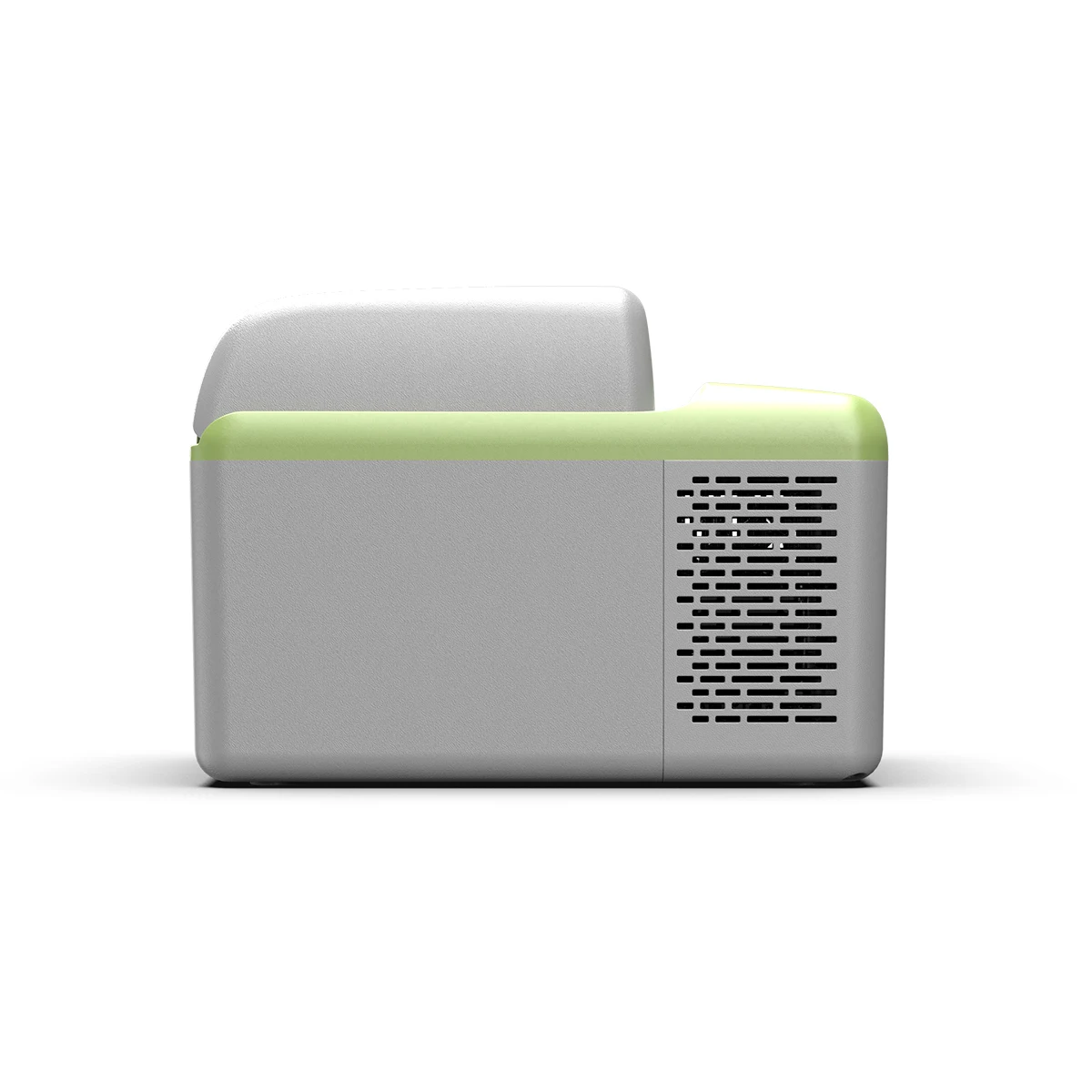 Alpicool C12P new arrivals green color 10.8L mini fridge freezer 2 in 1 portable camping refrigerator for car home dual use