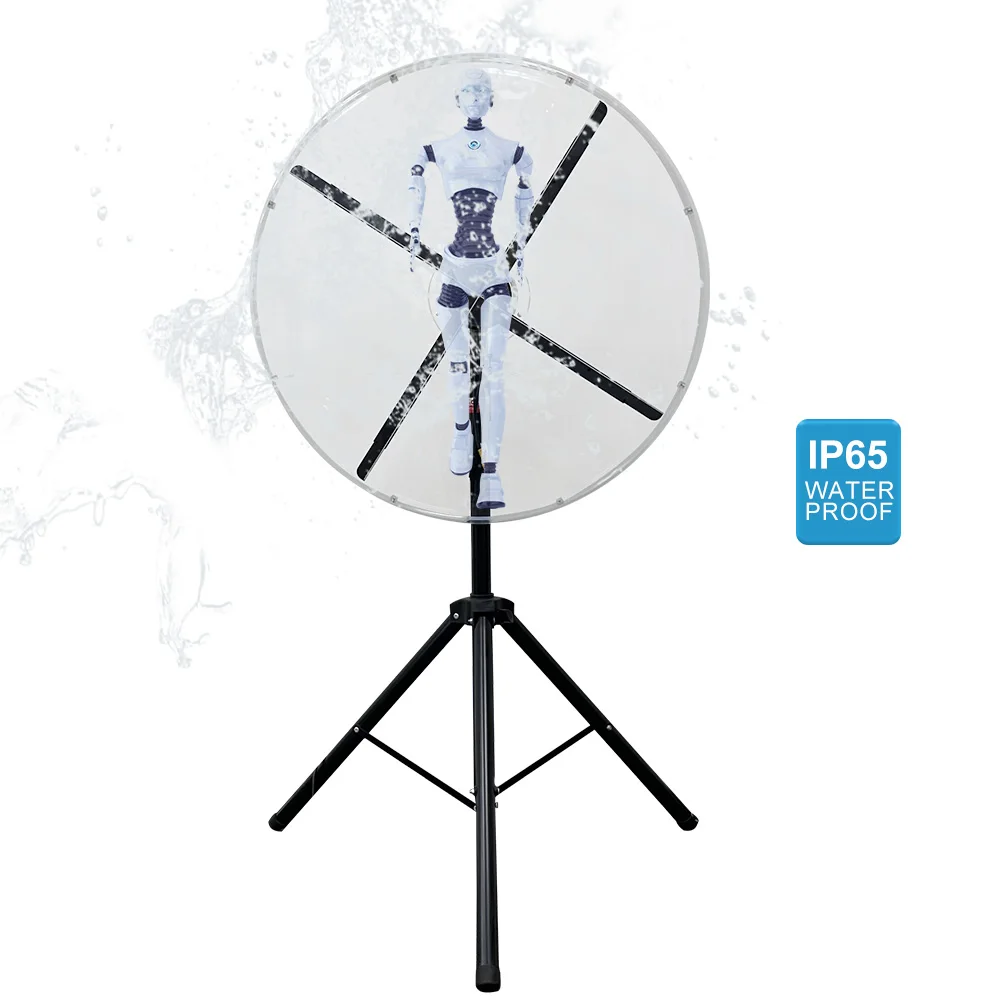 Outdoor Waterproof 4K WiFi Display Indoor 3D Hologram Projector OEM Water Resistant Holographic Fan Device