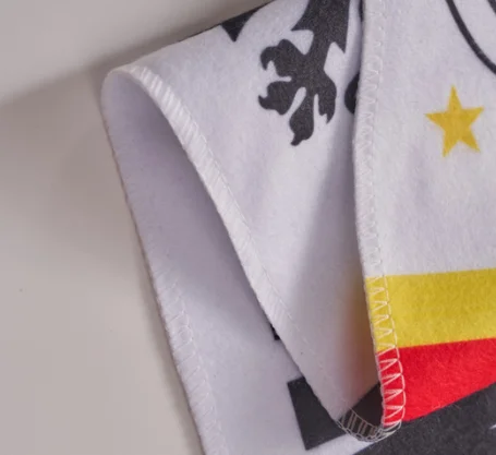Изготовленный На Заказ полиэфирный Атлас трикотажный полиэфирный флисовый материал футбольный шарф аксессуары для футбольных фанатов вязаный шарф для футбола
