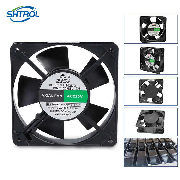 Large Volume Axial flow Ac High Temperature Resistant  Cooling Fan Chassis Cabinet Silent Exhaust Fan