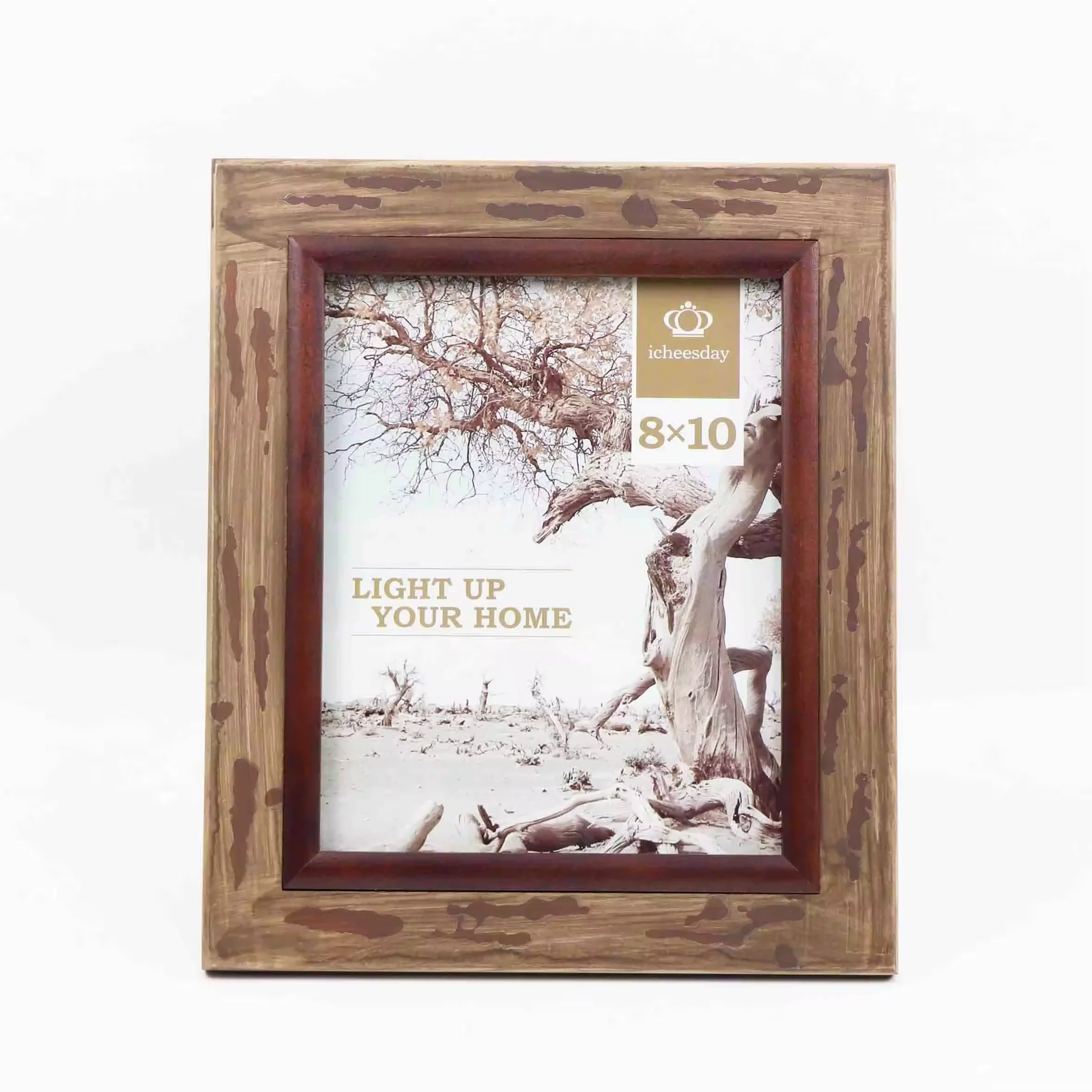 Деревянная деревянная фоторамка, деревянная Ретро рамка, освещение вашего дома