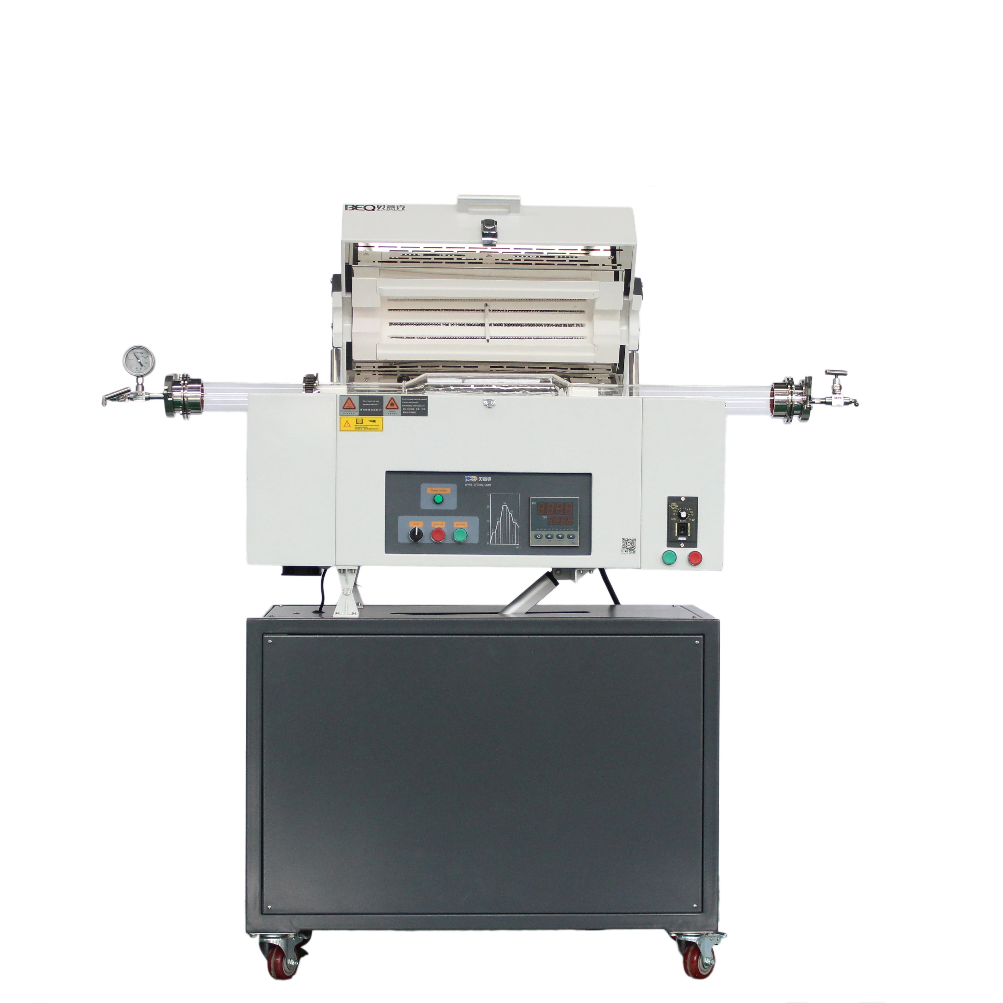 laboratory heat treatment furnace vacuum gas tube furnace lab rotary tube furnace with 1200c high temperature