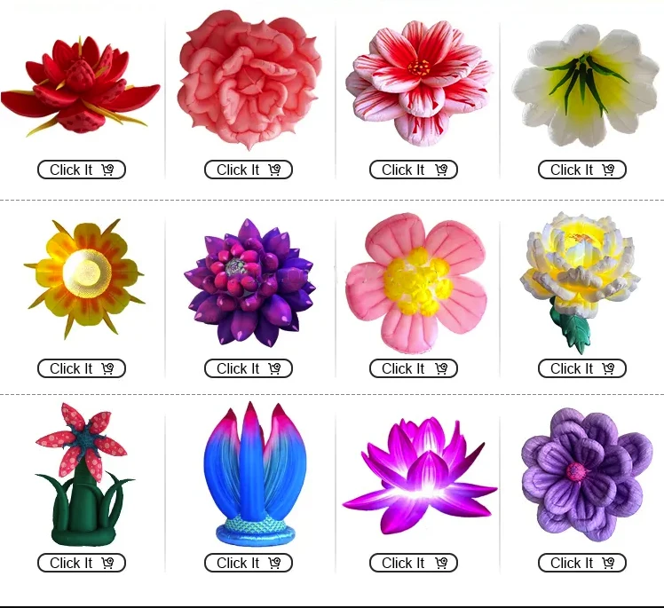 Custom inflatable Huge flower stage display inflatable flower for event advertising