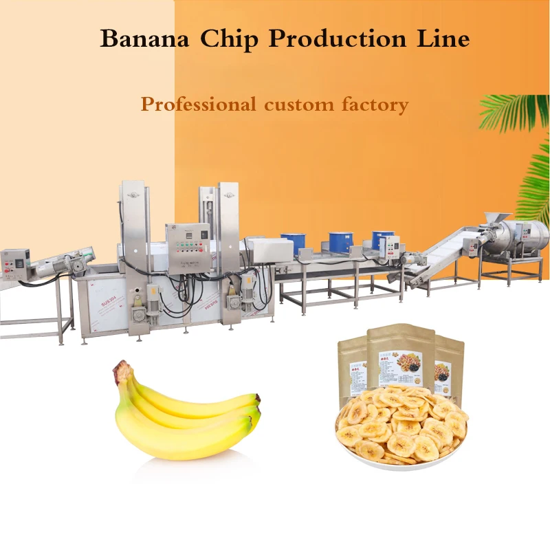BR 2021 New Arrival High Productivity Fully automatic Advance Banana Chips Making Machine Banana Chips Production Line