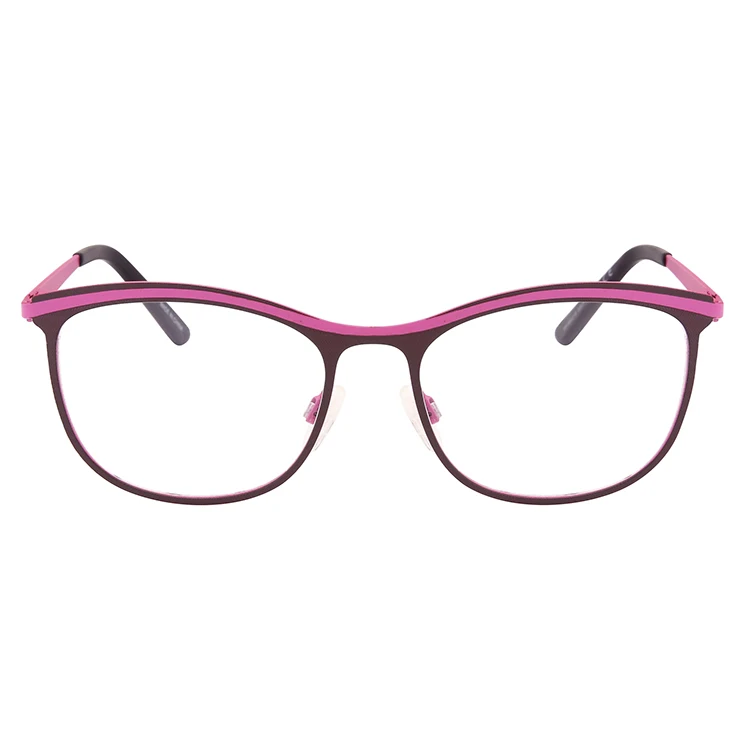 New fashion metal rubber paint round woman spectacles fashion gafas oculos eyeglasses frames