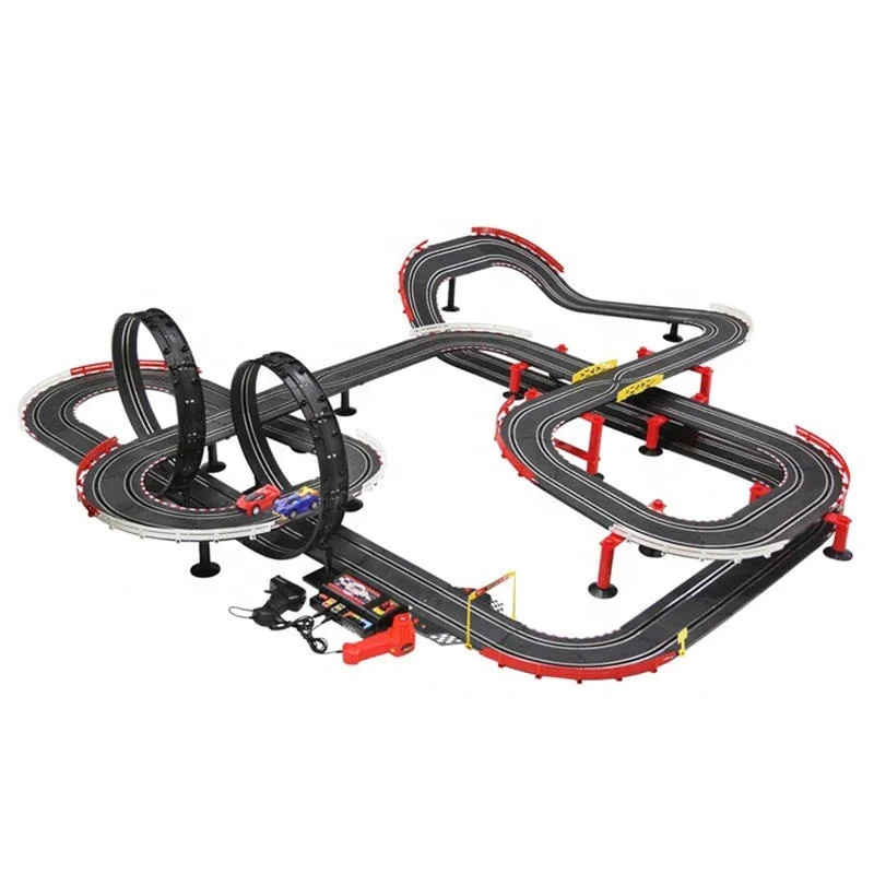 Slot Toys 1/43 Speed Car Tracks Toys Double 360 Loop Slot Toys for Kids