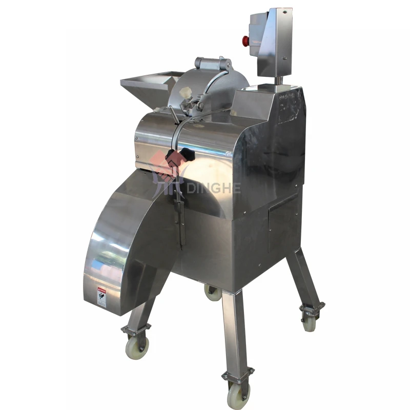 Industrial automatic fruit vegetable cube cutting dicing potato carrot coconut salad chopper dicer machine for commercial use
