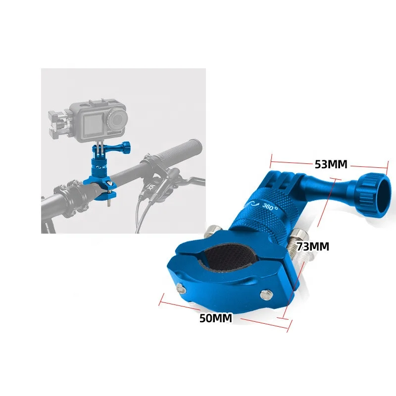 Universal Cycling Go pros Heros 5 Session/5/4 Action Camera Aluminum 360 Rotation Bike/Bicycle Hander Mount Holder Clamp Bracket