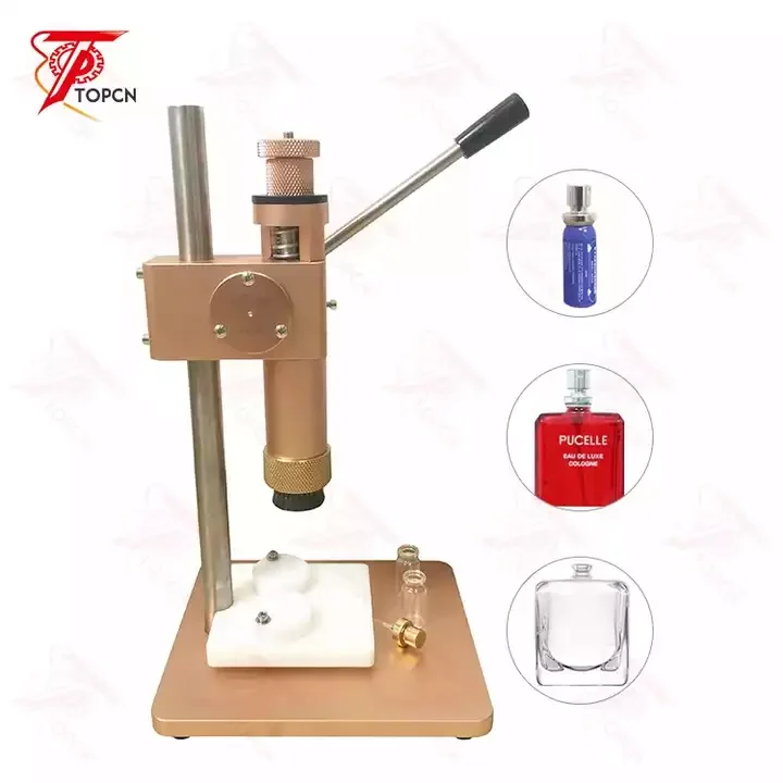 Manual Crimping Machine Perfume Crimper Capper Metal Collar Lid Press Capping Machine Spray Crimper