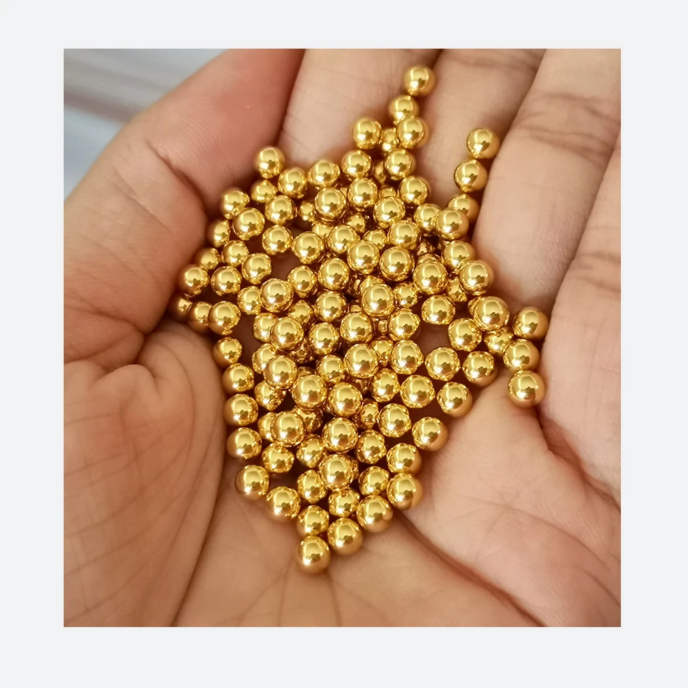 4mm gold plated steel balls shiny golden color round steel balls