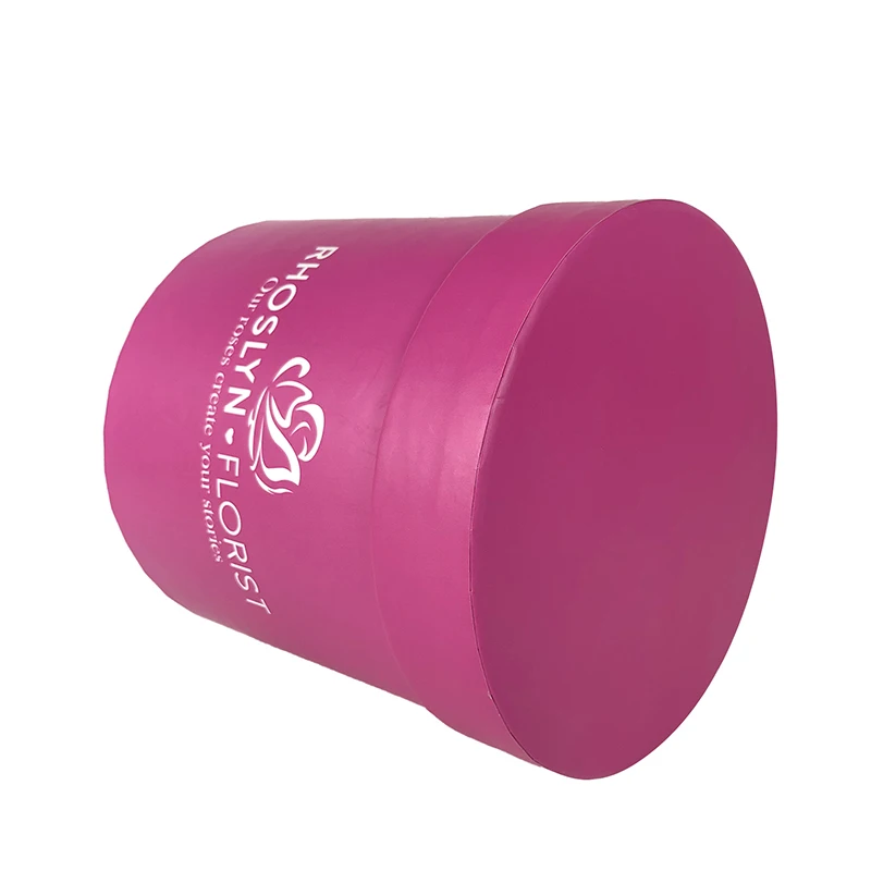 wholesale luxury rose Cylinder gift boxes for flowers round flower box for bouquets