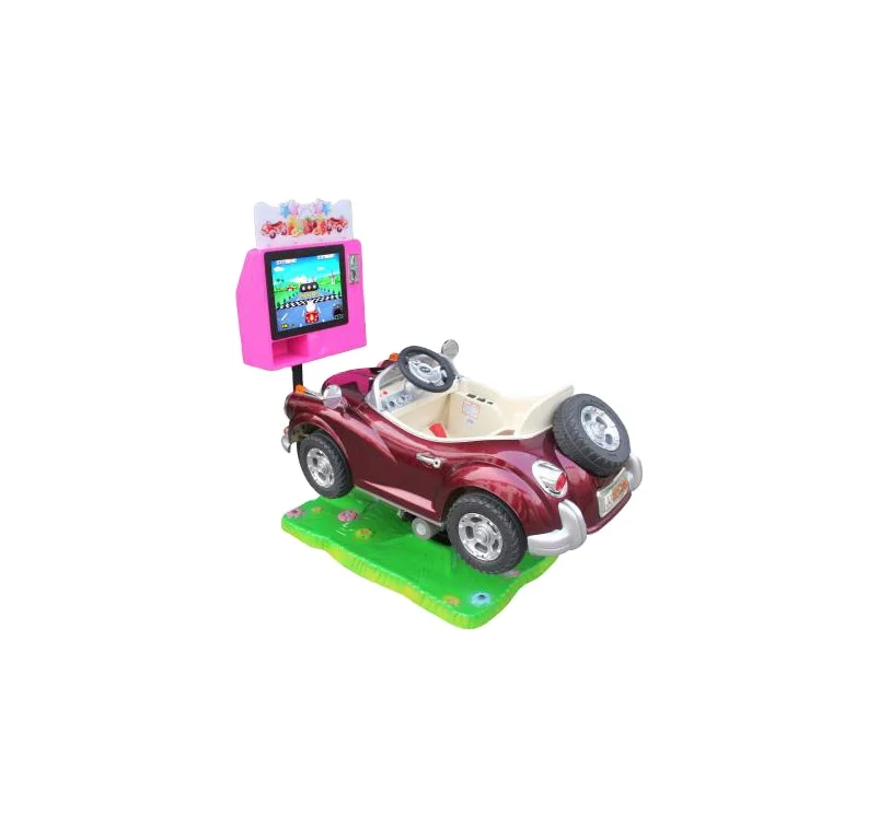 High Quality ! EU Type Colorful Lights Red Colour Vintage Design Commercial Coin Car By Maxplay