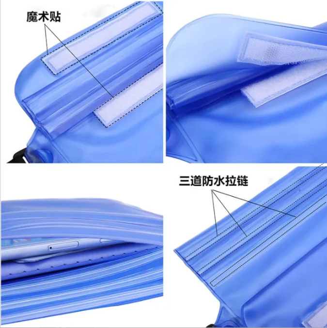 Wholesale Cheap Summer Transparent PVC Waterproof Pouch Dry Waist Bag Fanny Pack for Beach Swimming Pool Water Park