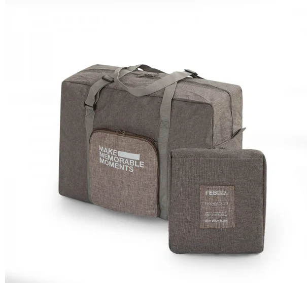 Wholesale customized duffle bag large capacity foldable canvas tote bag for traveling