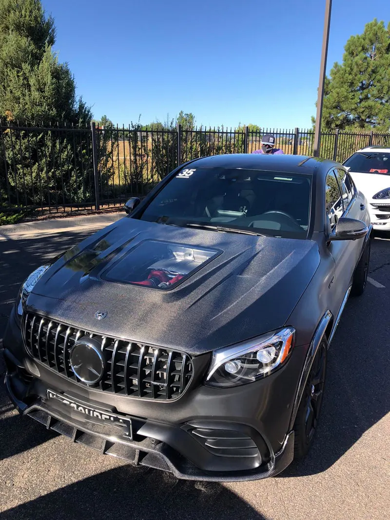 Лучше GLC63S автомобильный карбоновый капот прозрачное стекло подходит для Mercedes-Benz glc63s AMG glc43 glc260 glc coupe x253