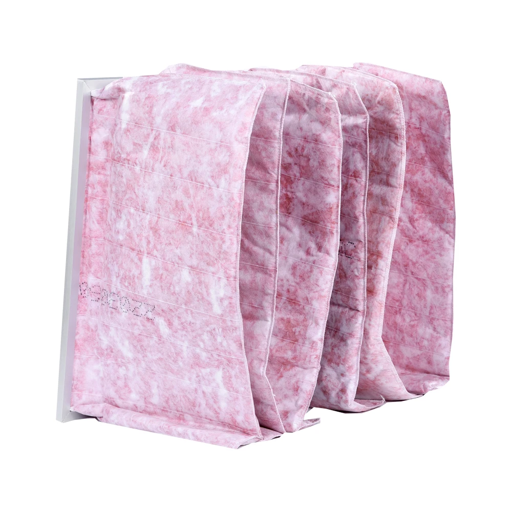Industrial Ventilation Systems Removes Dust AHU Medium Efficiency Nonwoven Pocket Air Filter F8