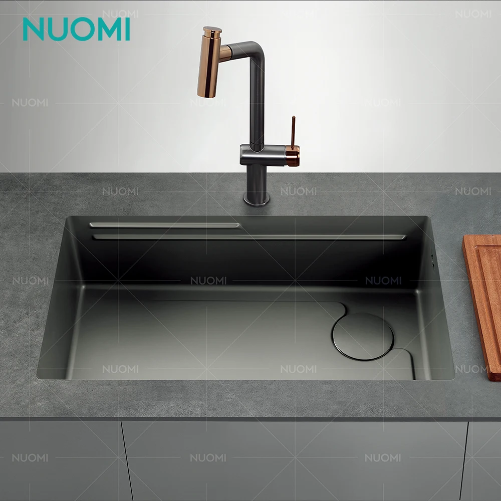 Многофункциональная раковина NUOMI BERTHA ручной работы современная кухонная подмонтированная Коммерческая Скрытая из нержавеющей стали для кухни
