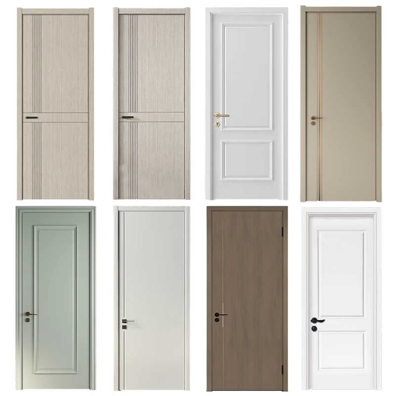 Hot Selling Commercial Modern Design Sunmica Door Design Main Professional Sound Insulation WPC Interior Door Hollow Wooden Door