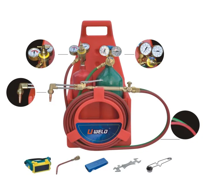 2022 Uweld Industrial Using Oxygen Acetylene Kit Welding and Cutting Kit