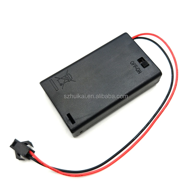 3AAA battery pack box Case Holder 3XAAA battery holder with ON/OFF Switch Wire Leads