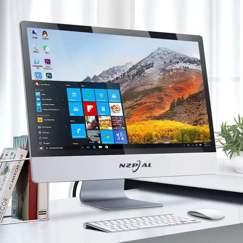 AIO моноблок игровой настольный компьютер сенсорный изогнутый прямой экран 19 22 24 27 дюймов Intel Core I3 I5 I7 I9 офисный все в одном ПК