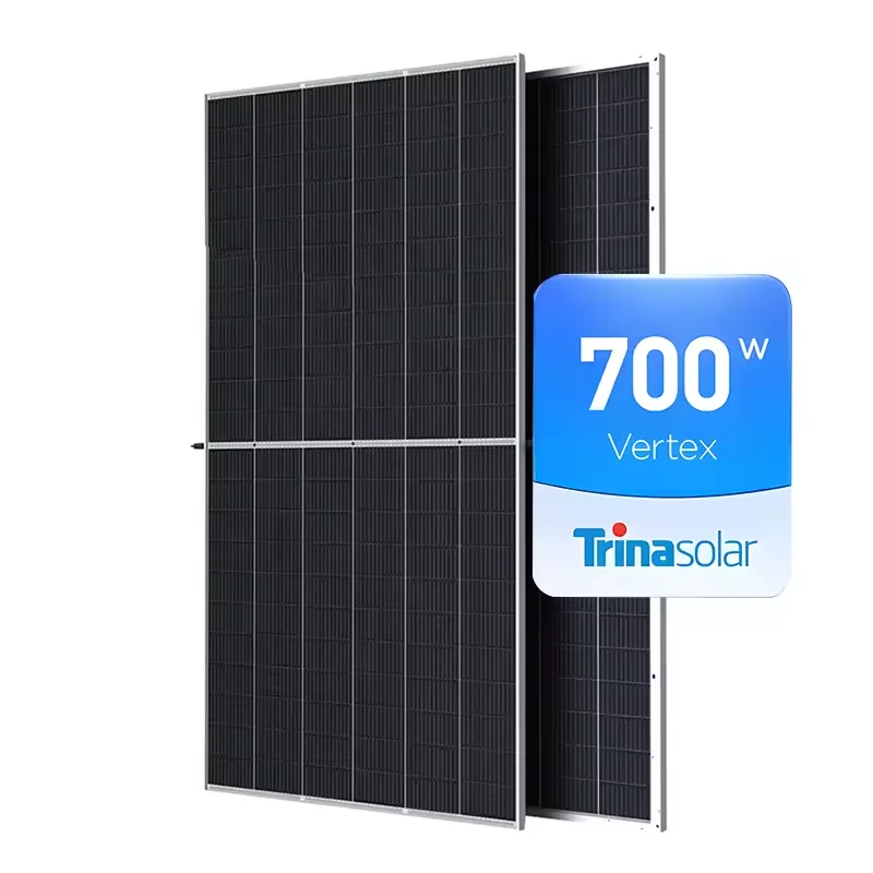 Trina Topcon Solar Panel700watt Bifacial Double Side N Type 690w 700w 710w 720w 720W Pv Panel on Stock Sale