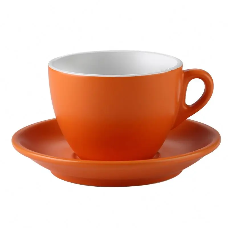 
New Arrivals Round Saucer Porcelain Ceramic Coffee Cup Saucer Set 