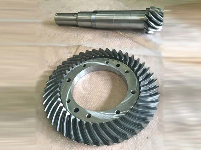CNC manufacturer OEM custom high quality cone crusher spare parts bevel gear set for sandvik drill parts gear crusher