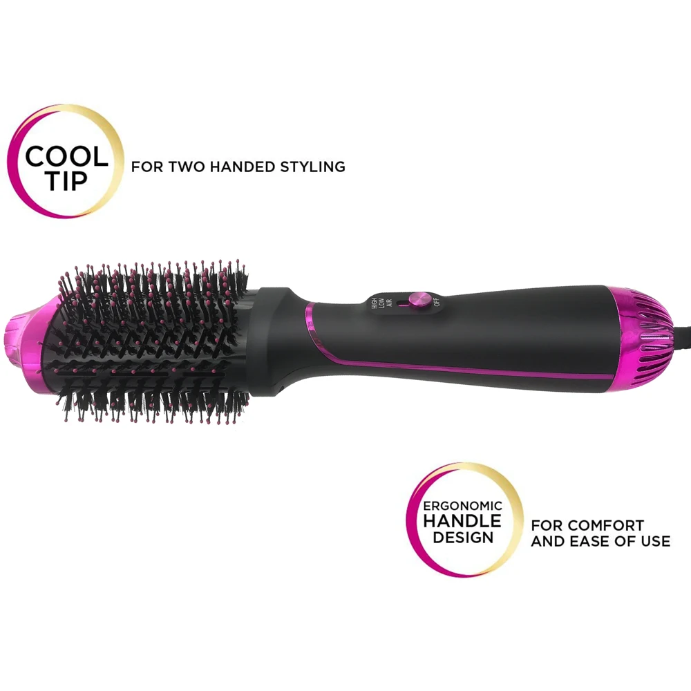 1200W Hair Dryer And Volumizer Hot Air Brush New Hot Brush Styler One Step Electric Hair Dryer Brush