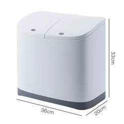 2022 New Arrival Fashion Household Kitchen Magnetic Cover Sorting Trash Can with Foot Operated lid